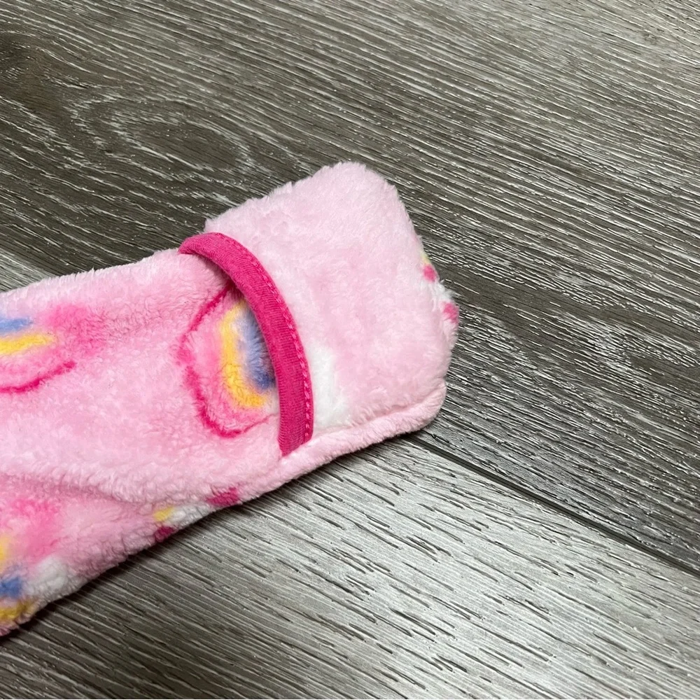 LITTLE BEGINNINGS FLEECE BUNTING PINK UNICORN 3-6MO